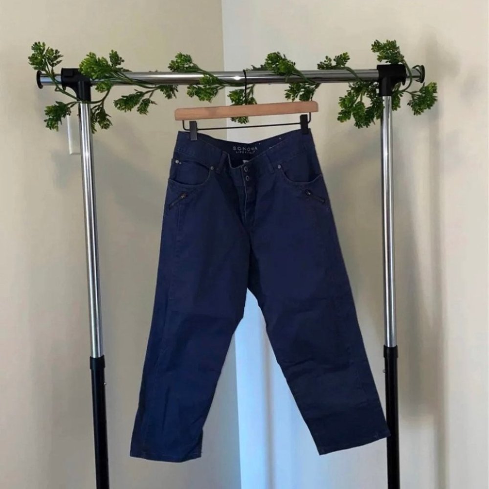 Womens Sonoma Blue Capris